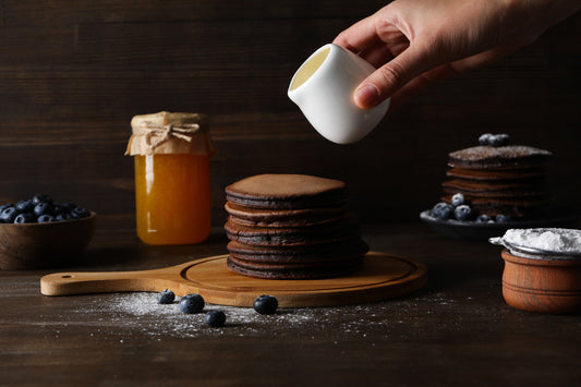 Chocolate Lupin Flour Pancakes for Diabetic, Celiac, and Keto Lifestyles