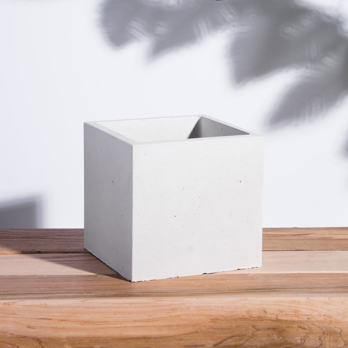 Square Concrete Planter. Made in Canada.