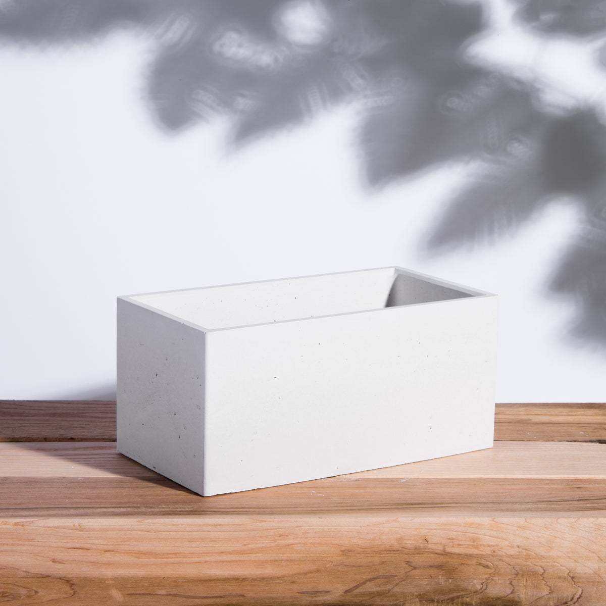 Rectangular Concrete Planter. Made in Toronto, Canada.